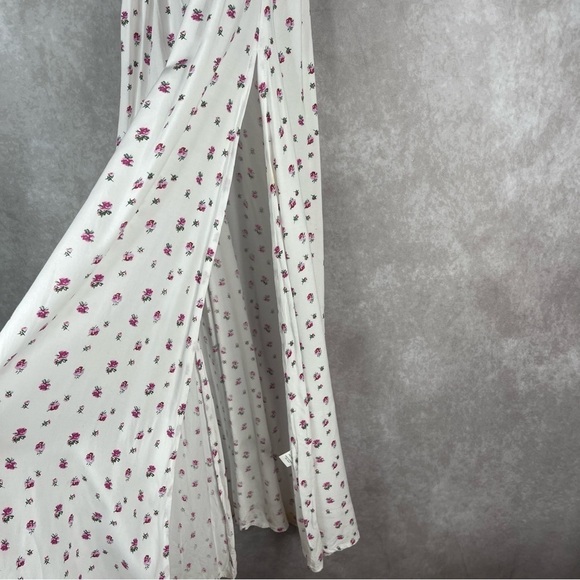 LPA Darlin Smocked Romantic Floral White Maxi Dress Women's Size XS - Picture 7 of 8